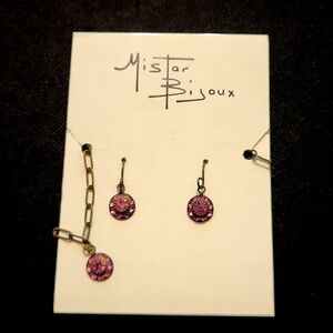 NWT Mister Bijoux Necklace & Earring Set